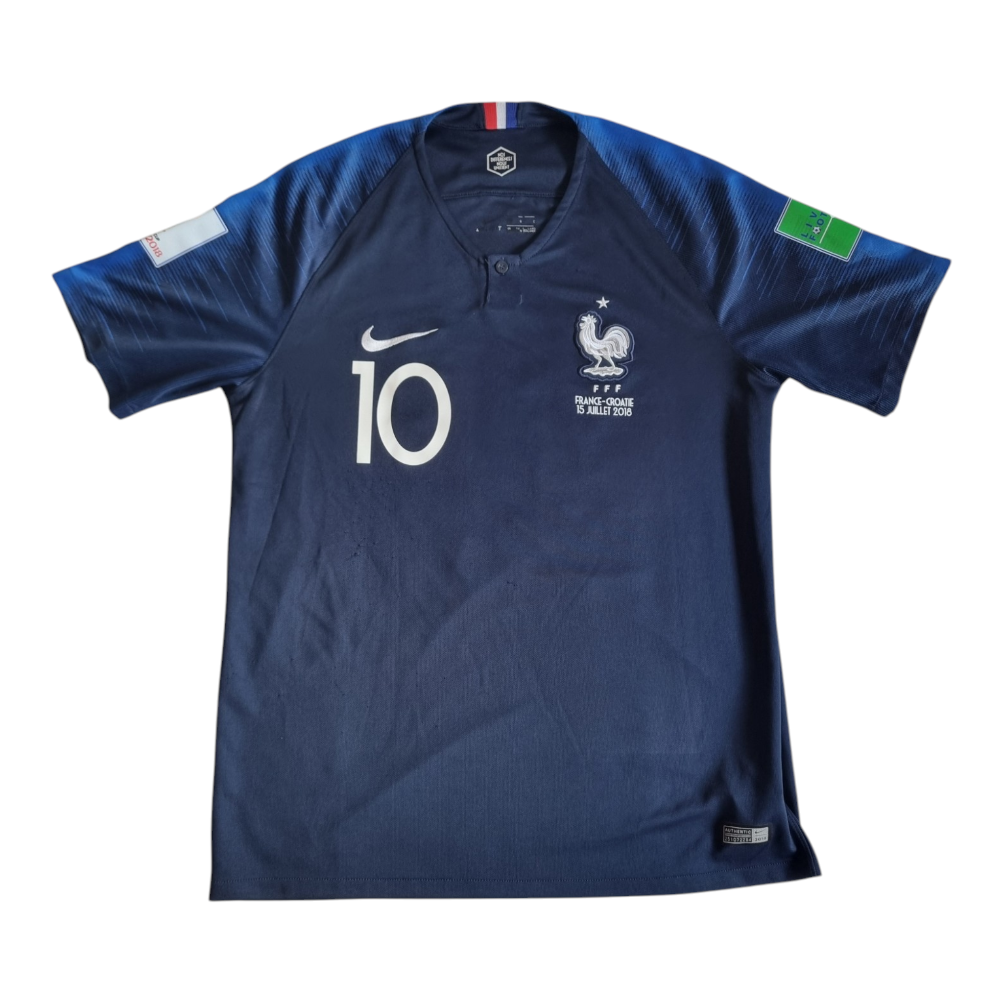 2018 France Home Shirt Mbappe #10 - 8/10 - L