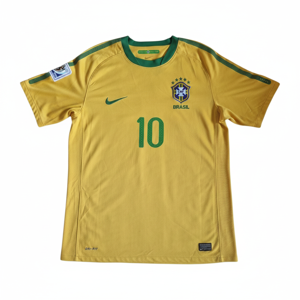 2010 Brazil Home Shirt Kaka #10 - 7/10 - M