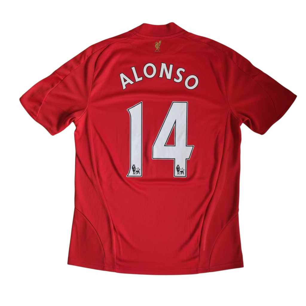 2008-10 Liverpool Home Shirt Alonso #14 - 8/10 - L