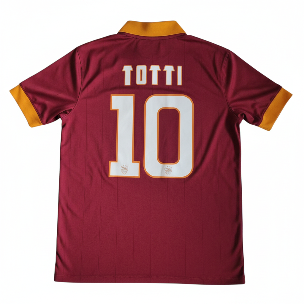 2014-15 Roma Home Shirt Totti #10 - 8/10 - L