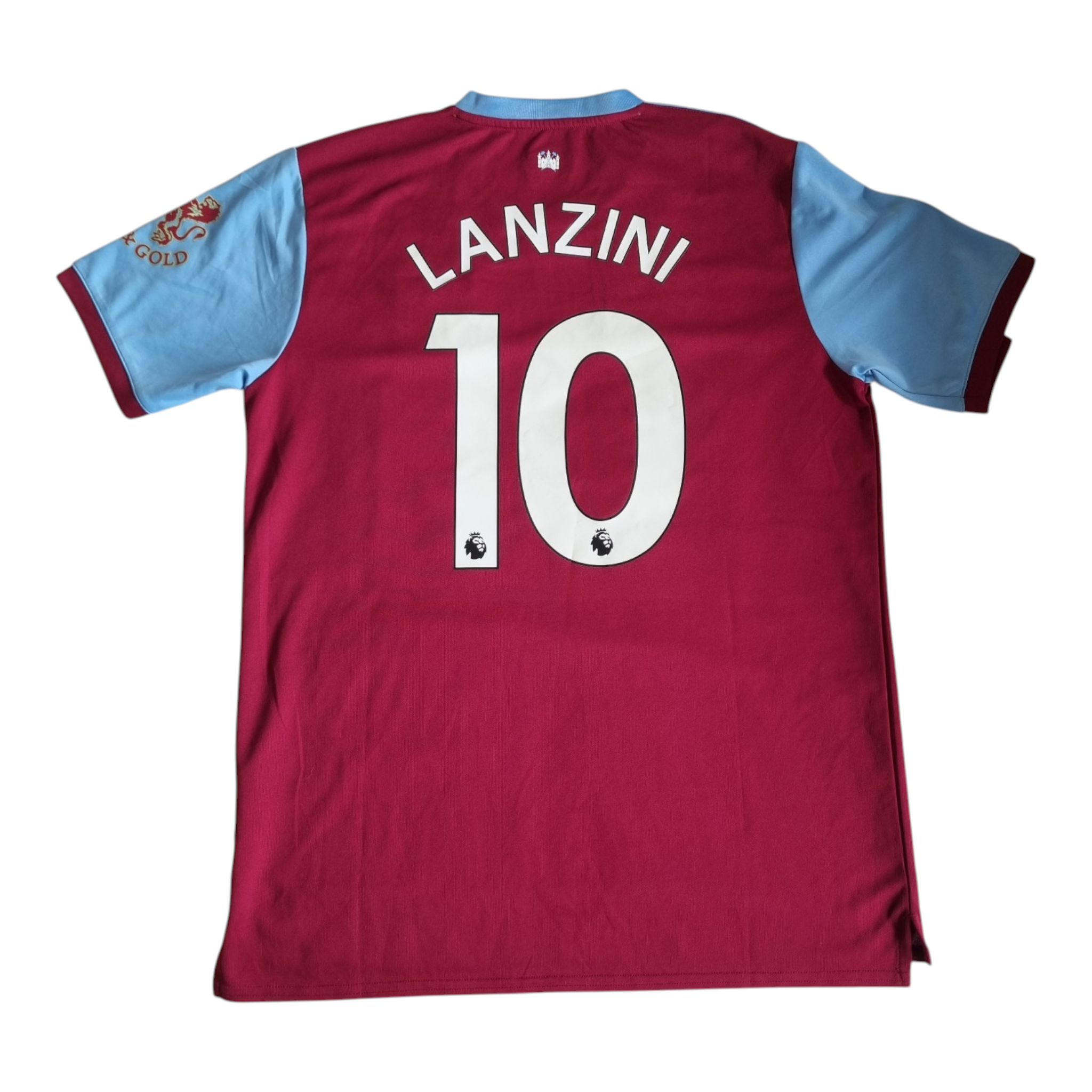2019-20 West Ham Home Shirt Lanzini #10 - 9/10 - L
