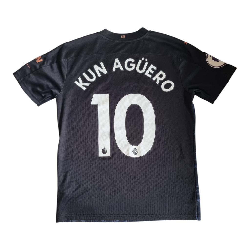 2020-21 Manchester City Away Shirt Kun Aguero #10 - 10/10 - S