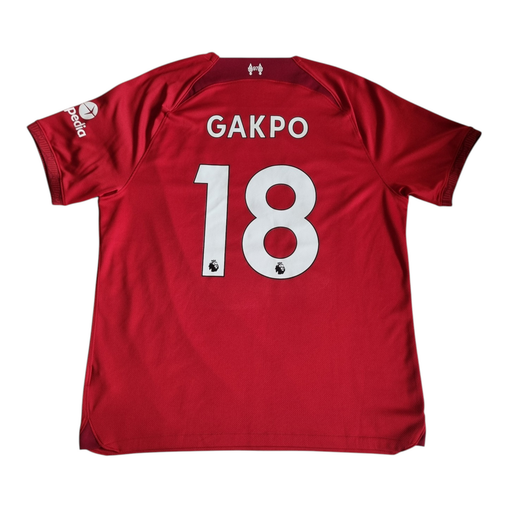 2022-23 Liverpool Home Shirt Gakpo #18 - 9/10 - XL