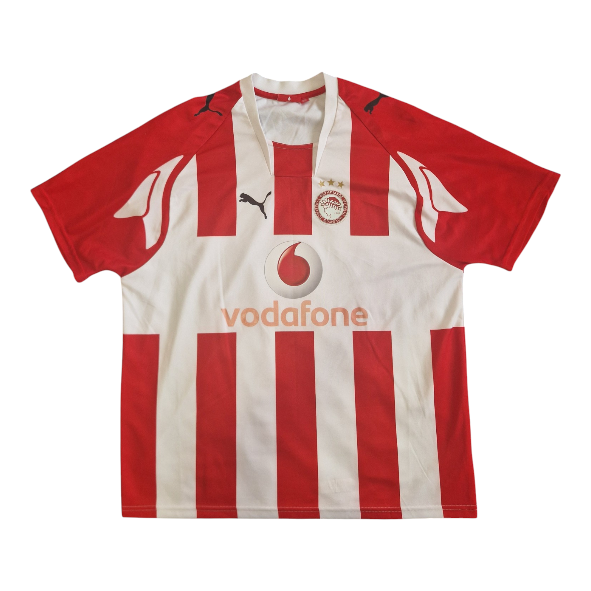 2007-09 Olympiacos Home Shirt - 8/10 - XL