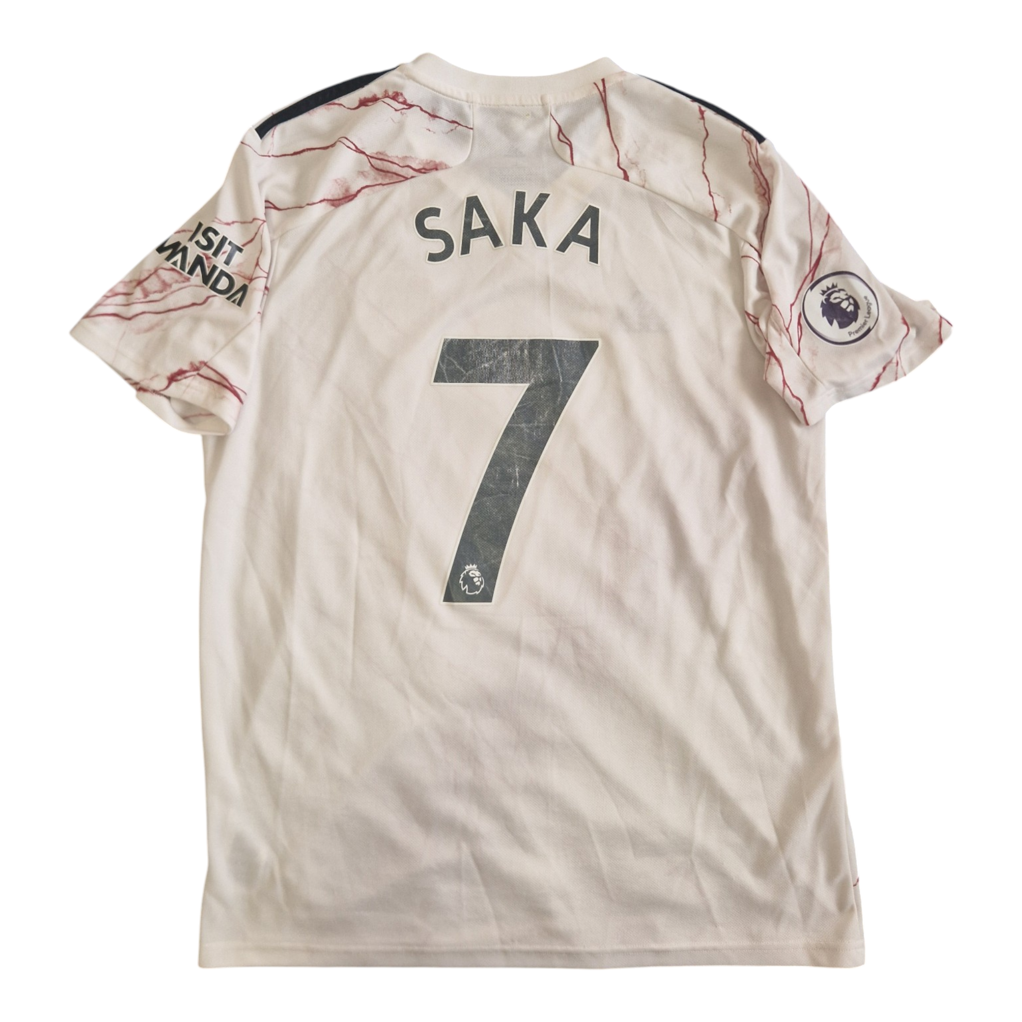 2020-21 Arsenal Away Shirt Saka #7 - 7/10 - L