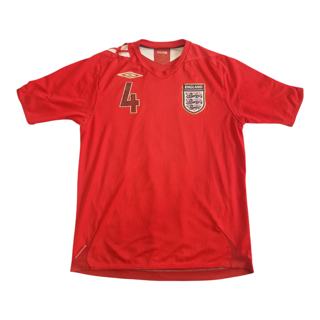 2006-08 England Away Shirt Gerrard #4 - 5/10 - M