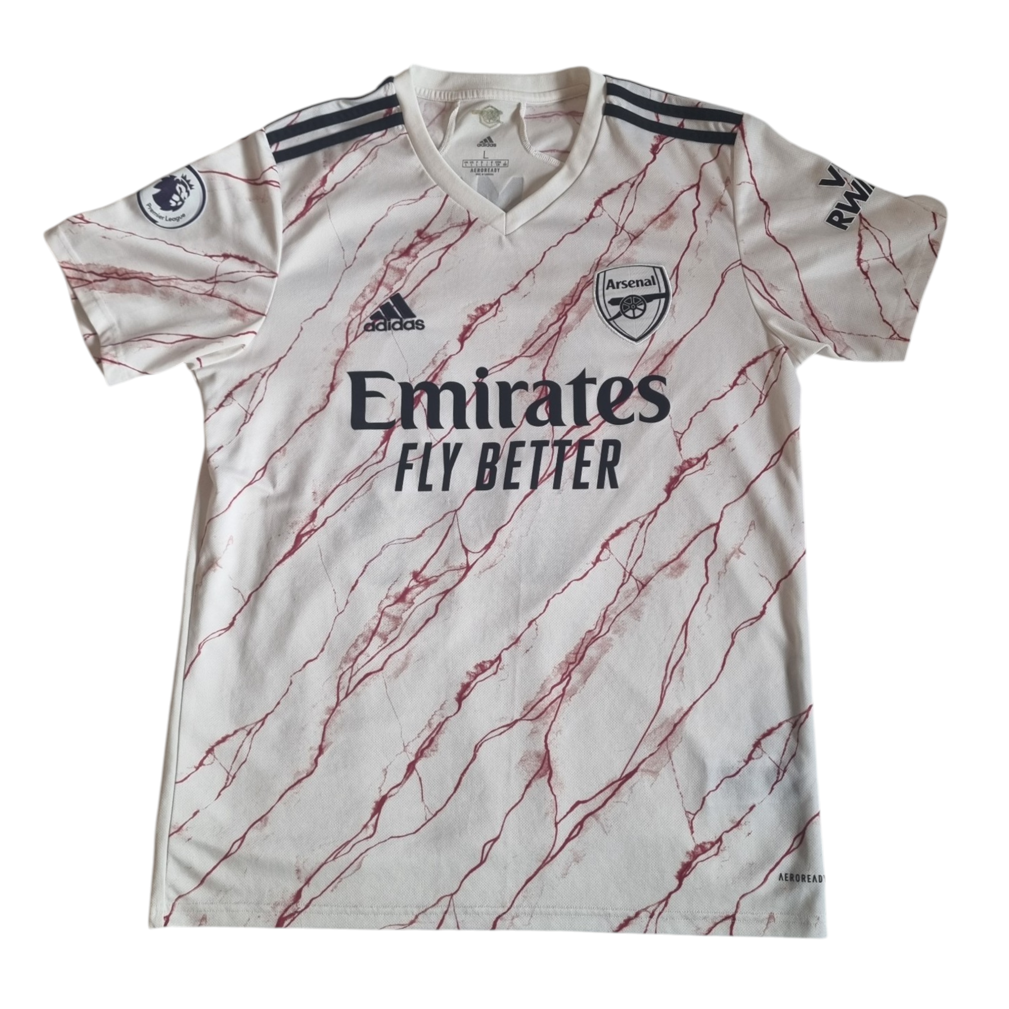 2020-21 Arsenal Away Shirt Aubameyang #14 - 8/10 - L