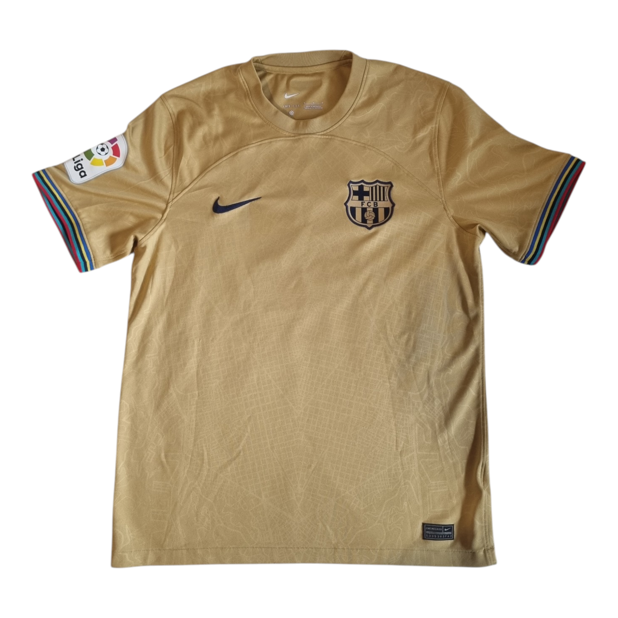 2022-23 Barcelona Away Shirt Lewandowski #9 - 9/10 - M