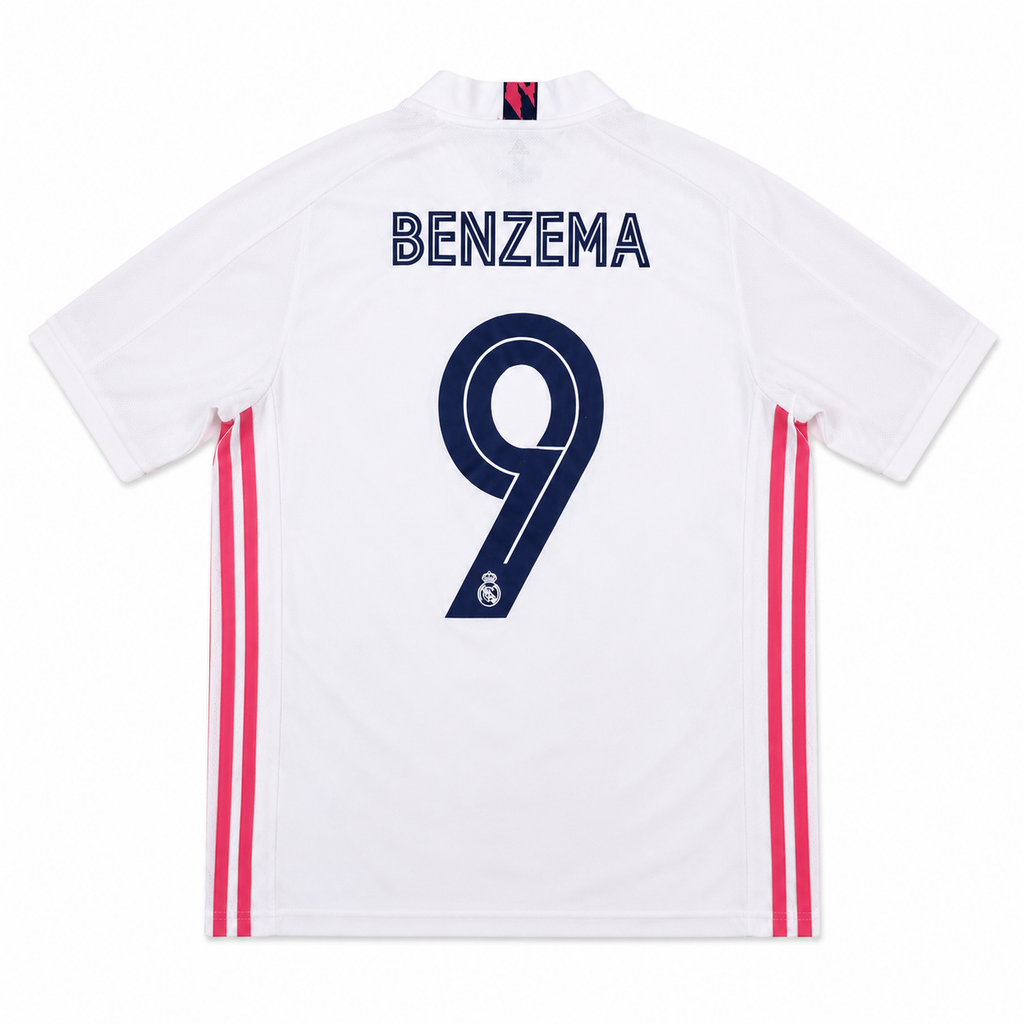 2019-20 Real Madrid Home Shirt Benzema #9 - 9/10 - M