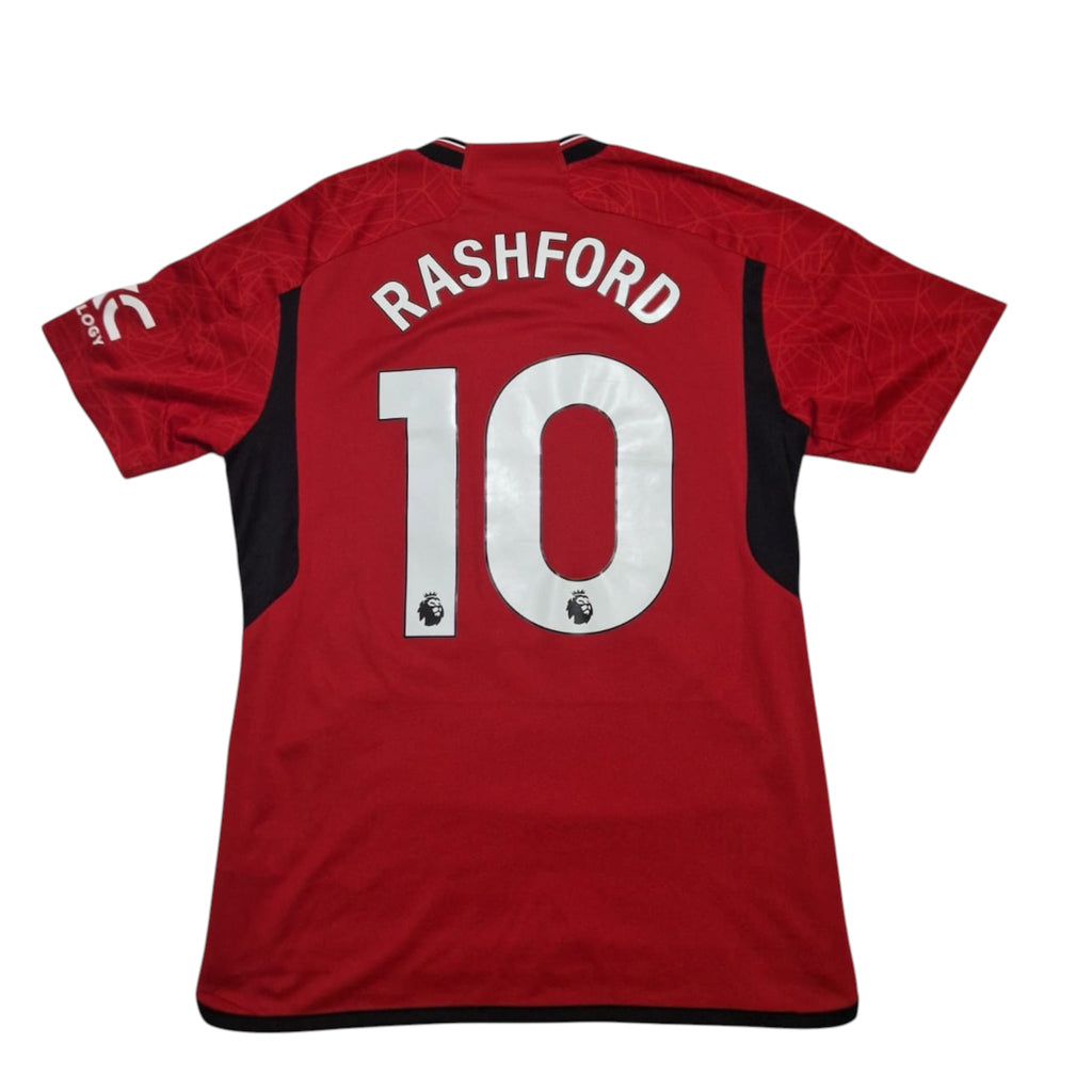 2023-24 Manchester United Home Shirt Rashford #10 - 9/10 - L