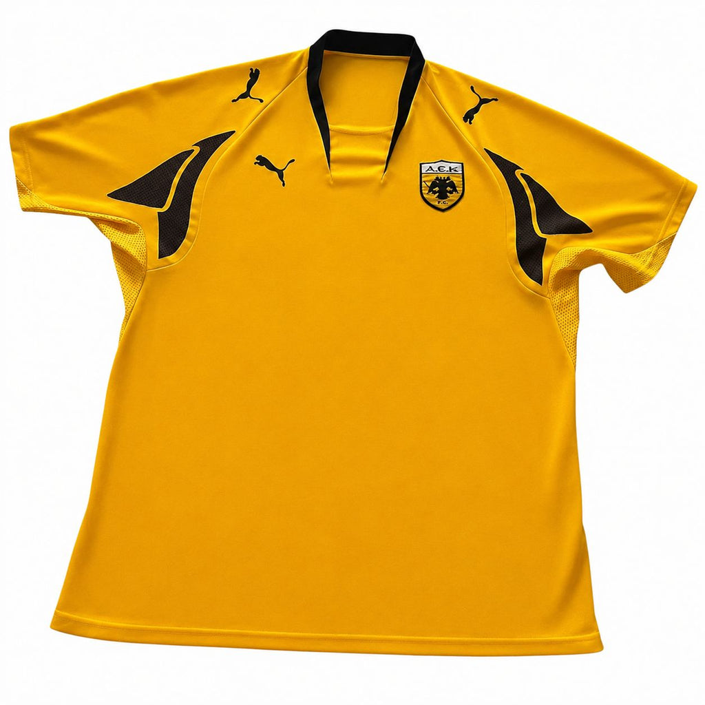 2007-08 AEK Athens Home Shirt Rivaldo #10 - 9/10 - XL