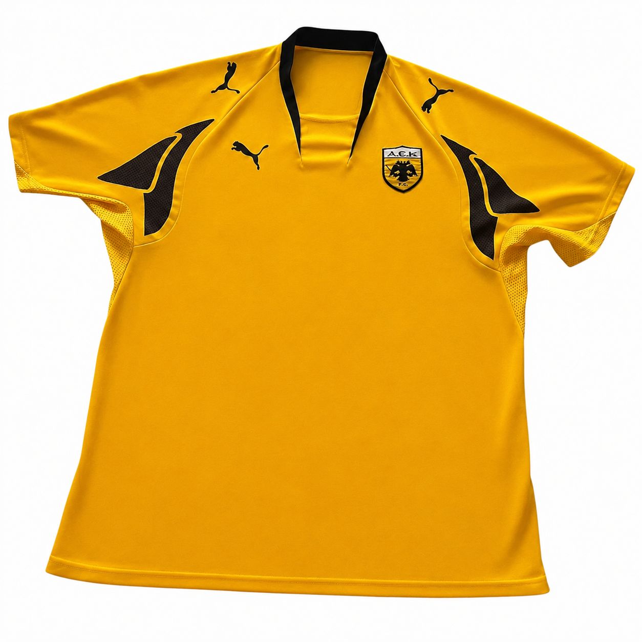 2007-08 AEK Athens Home Shirt Rivaldo #10 - 9/10 - XL