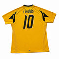 2007-08 AEK Athens Home Shirt Rivaldo #10 - 9/10 - XL