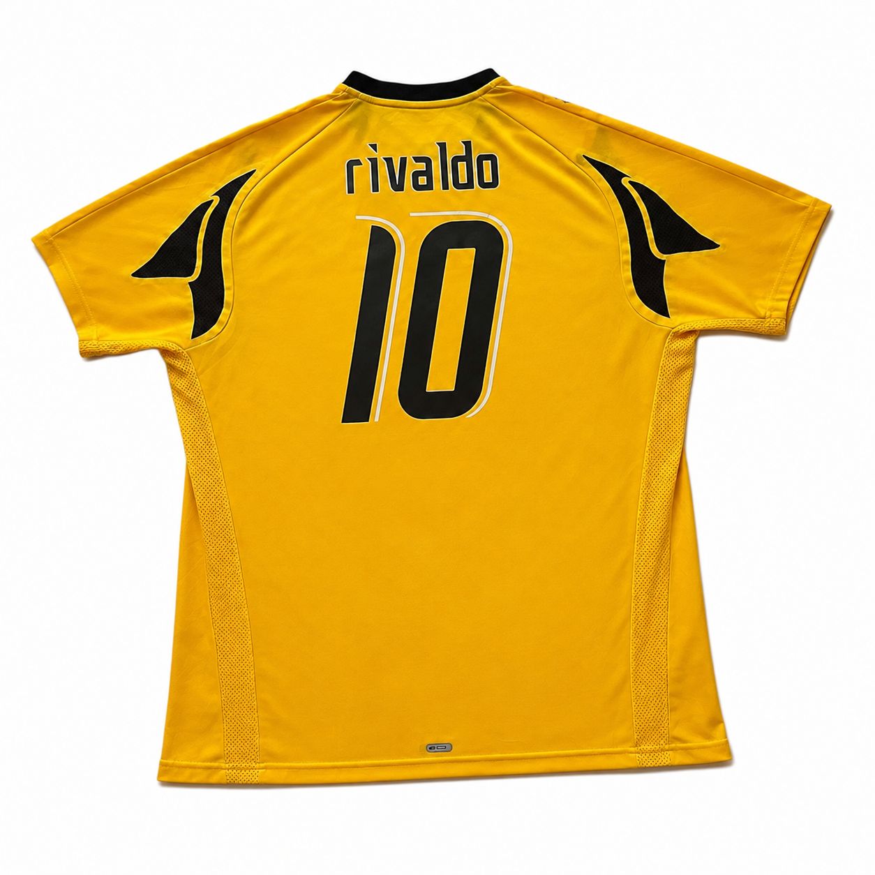 2007-08 AEK Athens Home Shirt Rivaldo #10 - 9/10 - XL